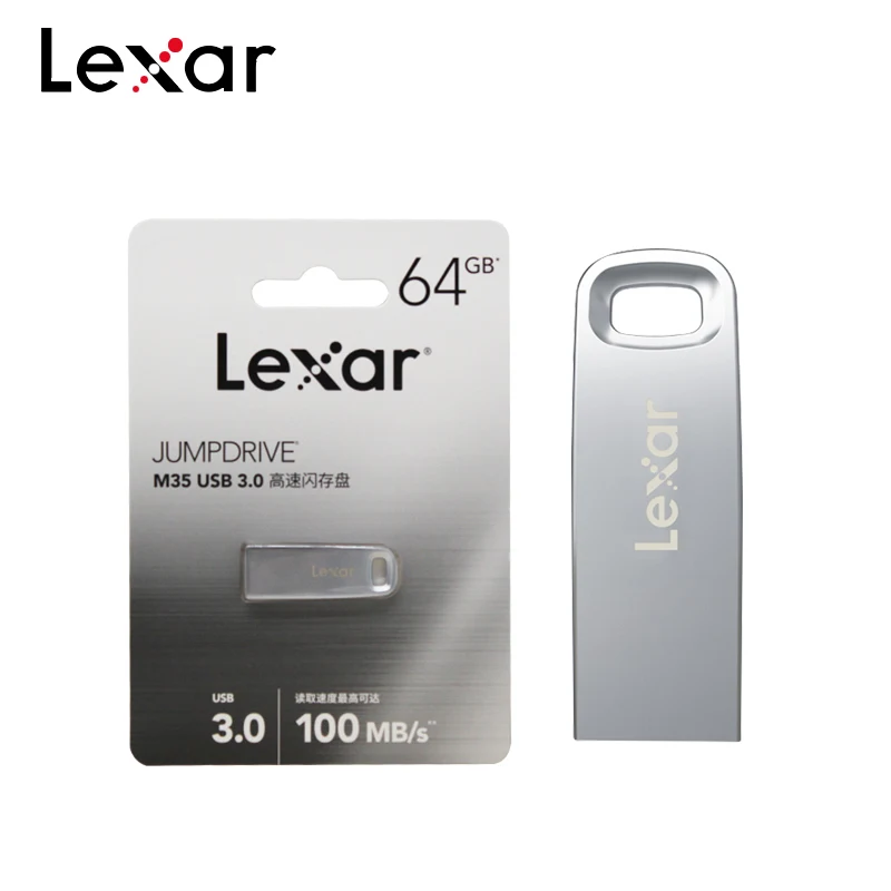 USB флеш-накопитель Lexar M35 металлическая карта памяти 32 Гб скорость чтения 100 МБ/с. 3 0
