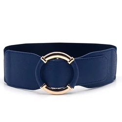Fashion Elegant Women Waist Belts Durable All-match Female Wide Round Buckle Belts Ladies Temperamental Decorative Waistbands