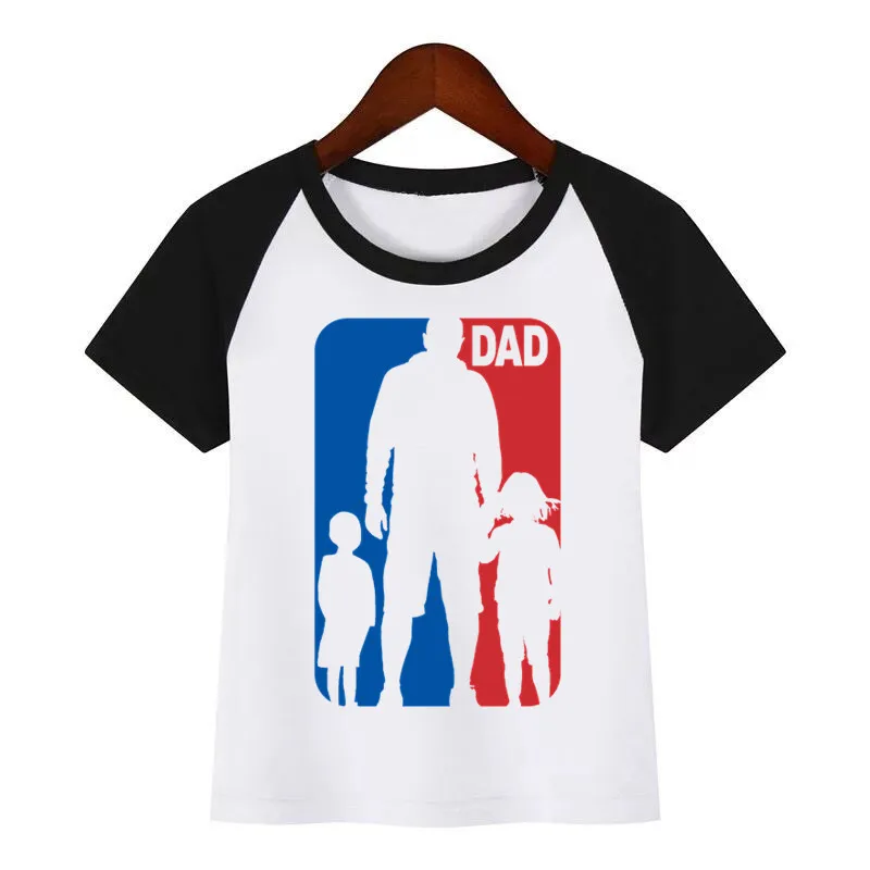 

Boys and Girls Fathers Day Print T Shirt Baby Kids Funny Clothes Chirden Summer T-shirt