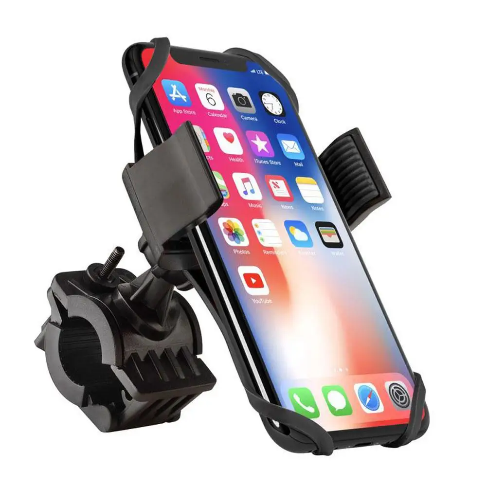 Universal Bicycle Mobile Phone Holder Silicone Motorcycle Bike Handlebar Stand Mount Bracket