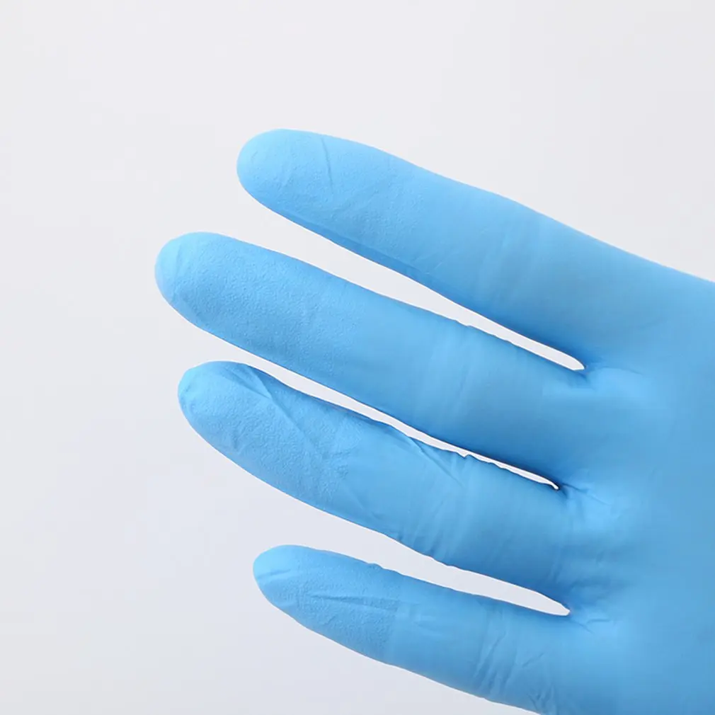 Одноразовые утолщенные нитриловые резиновые перчатки износостойкие противоскользящие перчатки для защиты от кислотных и щелочных вод