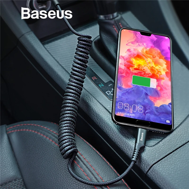 Кабель Baseus usb type C для huawei P20 P30 mate 10 9 Nova 3 Xiaomi Mi 9 8 USB-C быстрое автомобильное зарядное устройство кабель usb type C