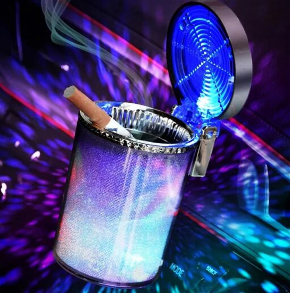 Car Colorful Trash Can Garbage Holder Ashtray Storage Bag Accessories