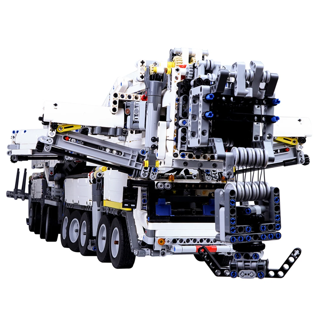 

Hot 7692pcs MOC High Level Small Particles Assembly Building Block Crane Model Kit With RC Motor With Motor And Remote Control