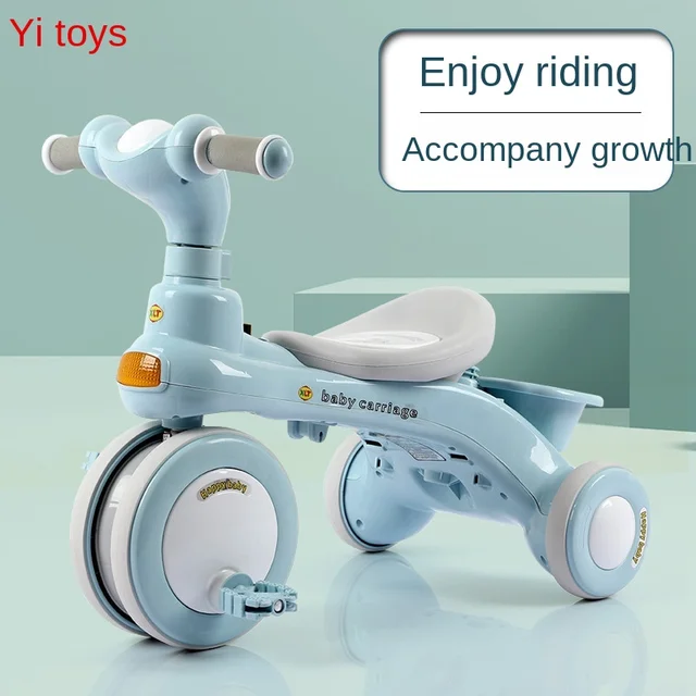 Doki Toy Children Tricycle Bike 1-3-6 - Year - Old Large Car Baby Young Children 3 Wheelbarrow Outdoor Popular 2021 3