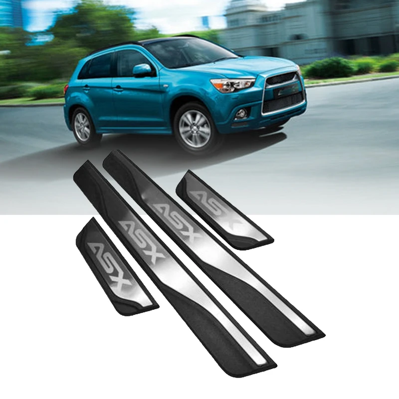 Для Mitsubishi ASx автомобильные аксессуары 2010 2019 Защитная Накладка на порог|Буксиры и