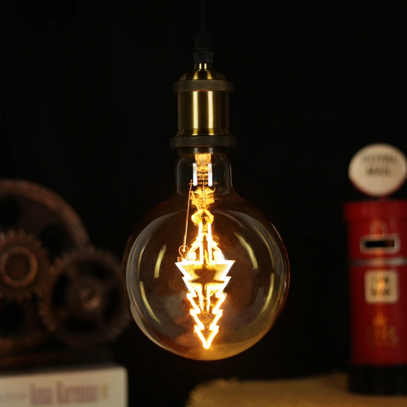 

LED Lamp Edison Retro Bulb G125 Christmas Tree Flexible Filament Retro Decoration LED Bulb Dimming E27 220V 4W Home Decoration