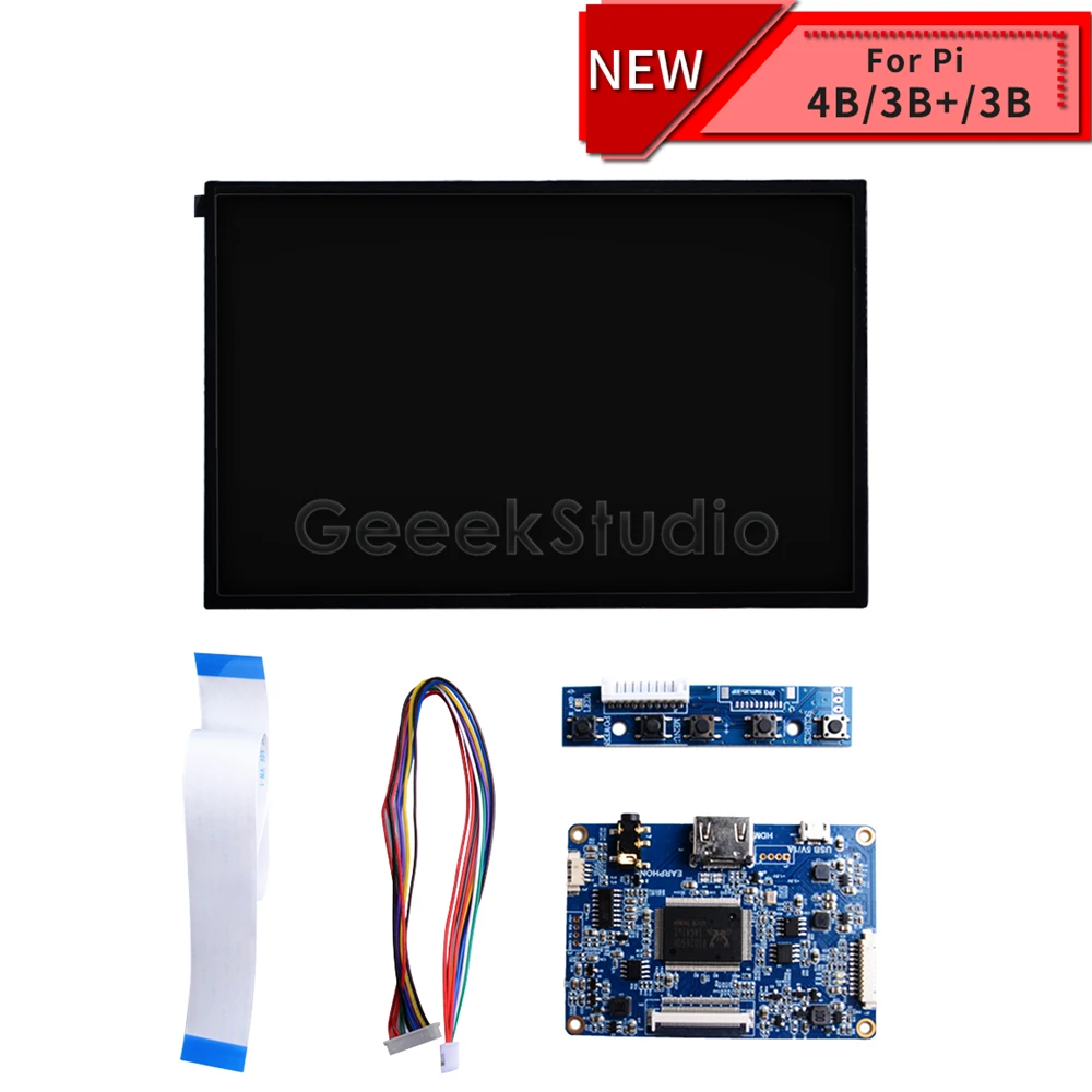  10.1 inch 1280*800 LCD Screen Display DIY Kit HDMI Monitor TFT LCD 5V 1A for Raspberry Pi 4 B All M
