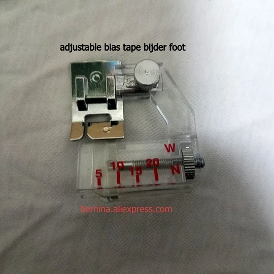 Adjustable Bias Tape Binder Foot Feet For Singer Juki Baby Lock