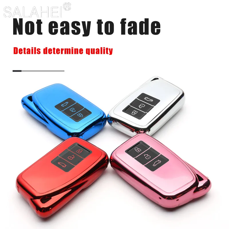 

3 Buttons Soft TPU Car Key Cover Case For Lexus NX GS RX IS ES GX LX RC 200 250 350 LS 450H 300H Keychain Keyring Accessories