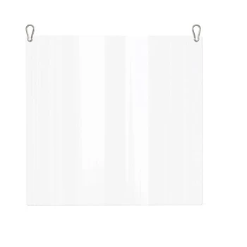 

15.7 inch Hanging Sneeze Guard Clear Acrylic Countertop Barrier m Thickness Plexiglass for Retail Stores Cashier
