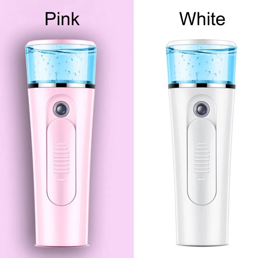  2-in-1 Handheld Mist Sprayer Portable Facial Steamer Sprayer USB Rechargeable Power Bank Sprayer Be