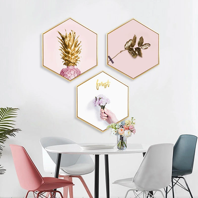 

Instagram Style Pink Oil Canvas Cuadros Decoracion Salon Wall Pictures For Living Room With Picture Frame Wall Art Paris Hotel