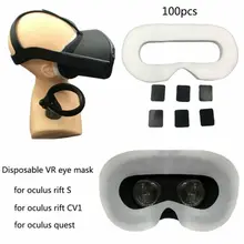 Высокое качество Профессиональный для Очки виртуальной реальности VR одноразовая маска для глаз крышка удобная мягкая дышащая подкладка из 100 шт для S/CV1