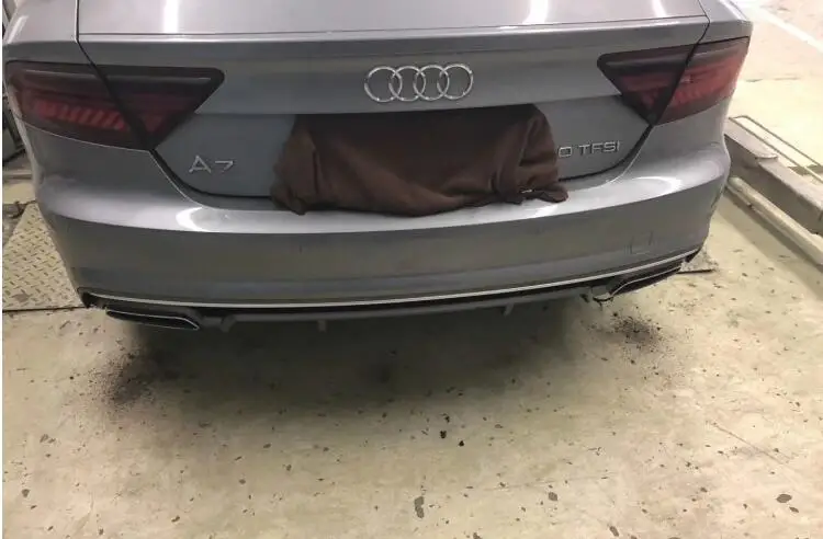 Для Audi A7 S7 обвес спойлер- Для Audi A7 RS7 yd ABS задний спойлер передний бампер диффузор защитные бамперы