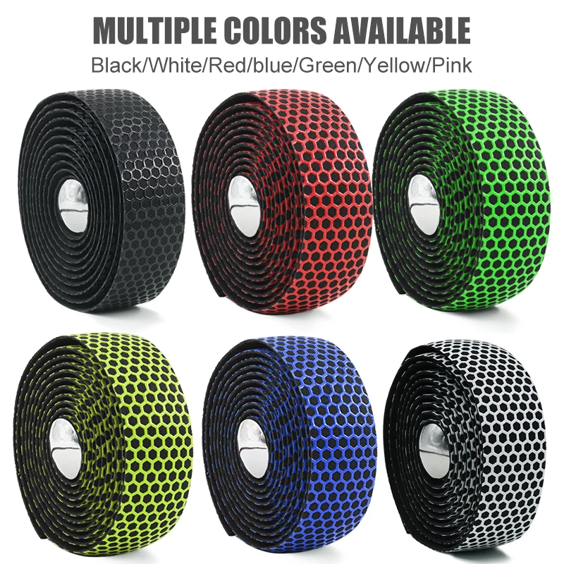 Bike Handlebar Tape Road Bike Non-slip Sweat-absorbent Honeycomb Pattern Cycling Accessories