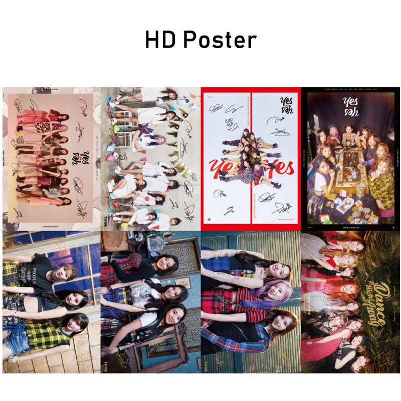 Модный набор фотоальбомов KPOP два раза подпись постер две карты наклейка значок