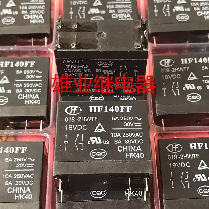 Relay hf140ff-018-2hwtf two sets of normally open 6-pin 10a250vac standard 530mw