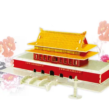 

TD ZW Super 3D Puzzle Chinese Ancient Architecture Tiananmen Jigsaw Puzzle For Adults /Children /Kids Games Educational Toys