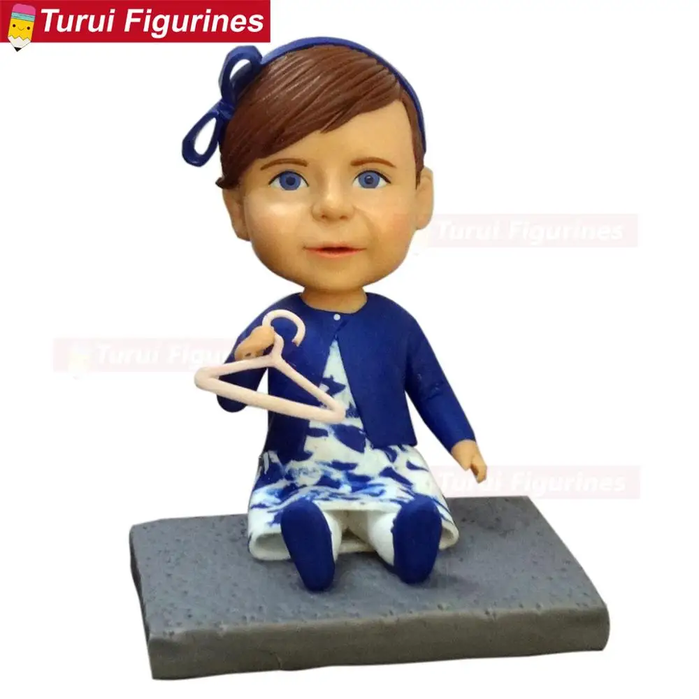 

make a bust from photos little girl playing figurine custom bobblehead Fashion & Hobby Custom bobbleheads dolls mini statuette