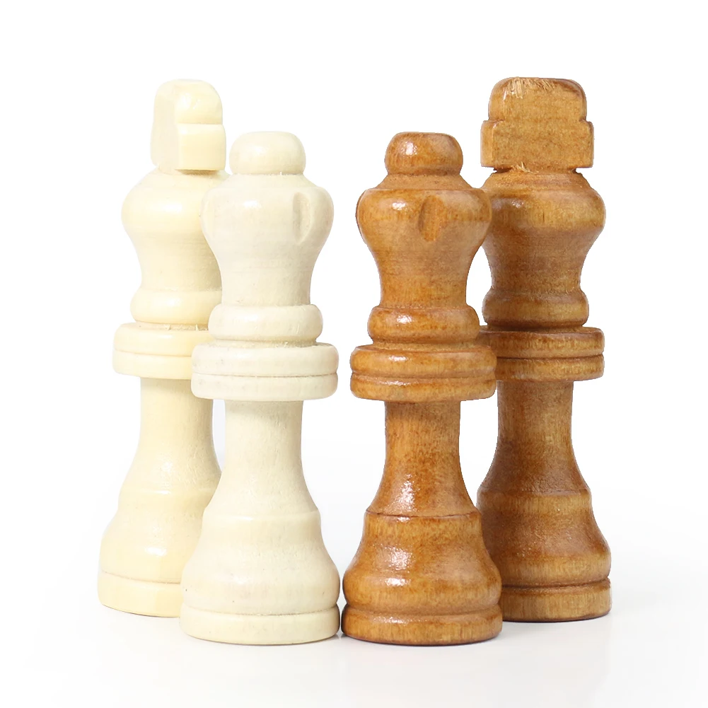 32PCS Wooden International Chess Pieces Set King Height 70mm Chess Game Chessmen For Competition Puzzle Toy Children Gifts