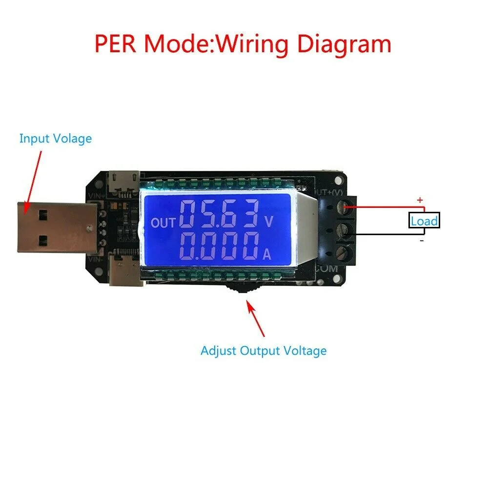 DC-DC CNC USB Buck-Boost Питание Напряжение Регулятор модуль 5V до 3,3 V 9V 12V 24V Шаг вниз Мощность модуль с Чехол