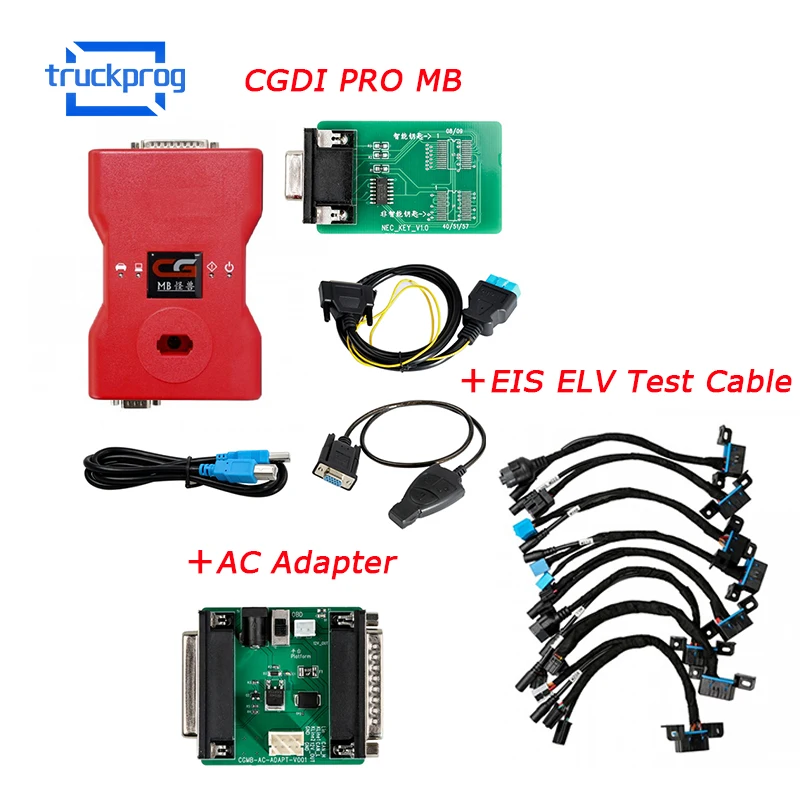 CGDI Prog MB Поддержка всех ключей Lost Key программист ELV симулятор ремонт адаптер OBD2 кабель CGDI для Benz ключи Программирование инструмент - Цвет: Зеленый
