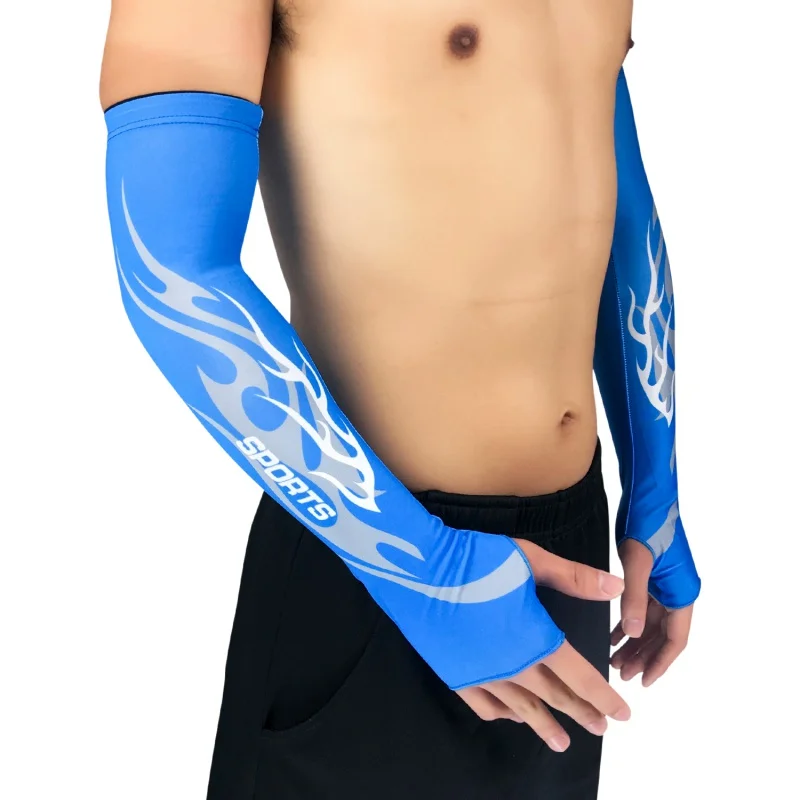 

New sports ice sleeve arm guard sleeves thin breathable men and women outdoor riding hiking fishing basketball sunscreen