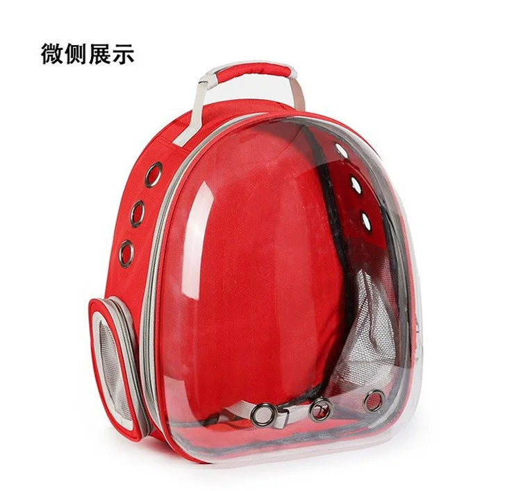 Cat Carrier Bag Breathable Transparent Puppy Cat Backpack Cats Box Cage Small Dog Pet Travel Carrier Handbag Space Capsule