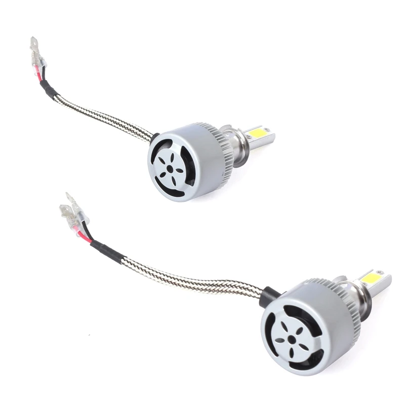 New 2pcs C6 LED Car Headlight Kit COB H3 36W 7600LM White Light Bulbs