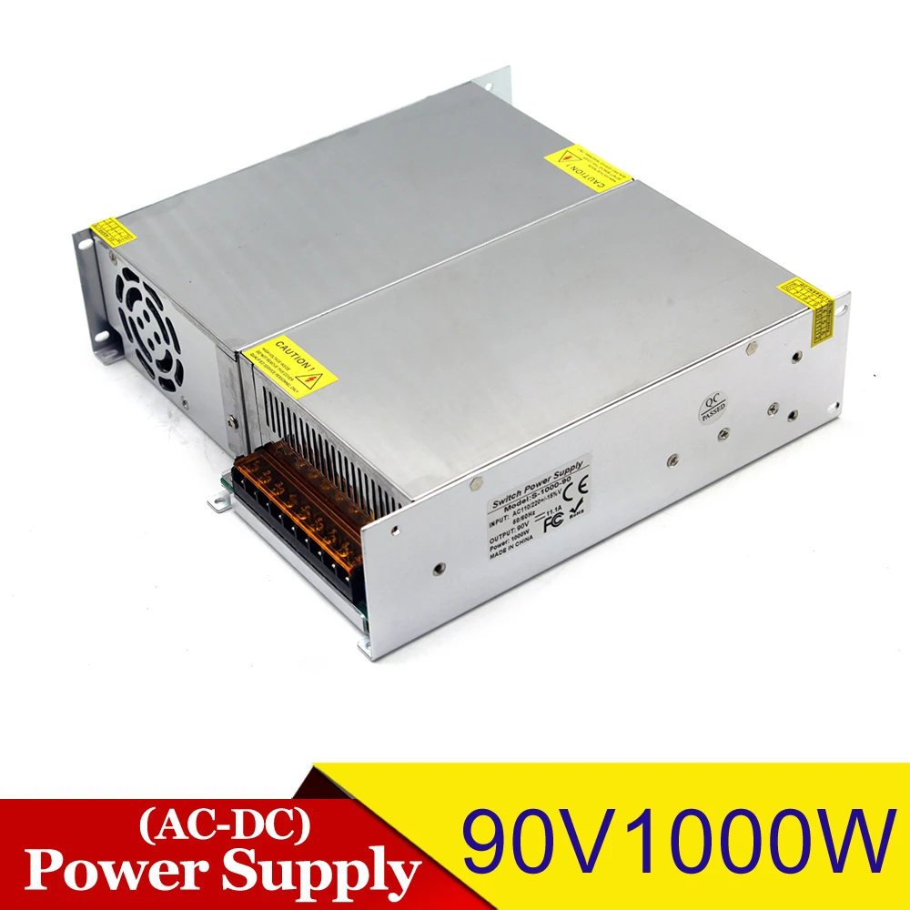 Переменный источник питания постоянного тока 90V 11.1A 1000W Трансформатор 110V 220V AC DC90V SMPS для шагового двигателя CNC машинное оборудование