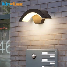 Открытый водонепроницаемый светодиодный настенный светильник, дорожка, передняя дверь, сад, крыльцо, настенный светильник, современное внутреннее настенное бра для коридора светильник, приспособление