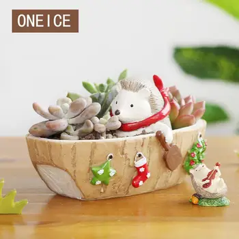 

Tabletop Flower Garden Home Decoration Planter Pot Cartoon Flower Pot Planter Desktop Vase Home Office Accessories Bonsai Pot