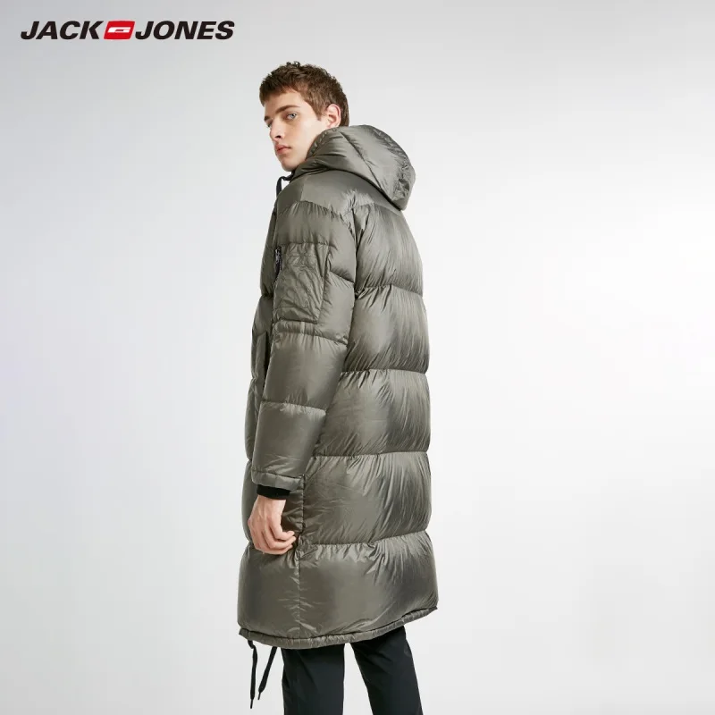 JackJones мужской зимний длинный пуховик с капюшоном, парка, пальто, верхняя одежда, мужская одежда 218412550