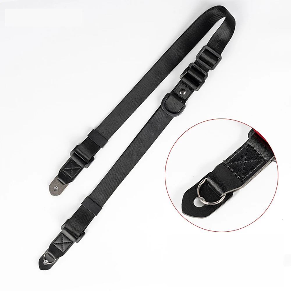 Metal Ring Black Аксессуары для SLR камеры Прочный регулируемый нейлоновый плечевой ремень для sony Nikon Canon Цифровая камера для путешествий на открытом воздухе - Цвет: Metal Ring Black