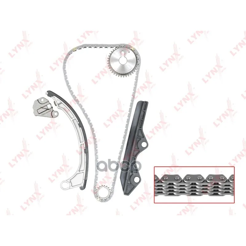 Комплект Цепи Грм Nissan Micra(K12) 03-10 / Note(E11) 06- Cg10de, Cg12de, Cr12de, Cr14de LYNXauto арт. TK0028