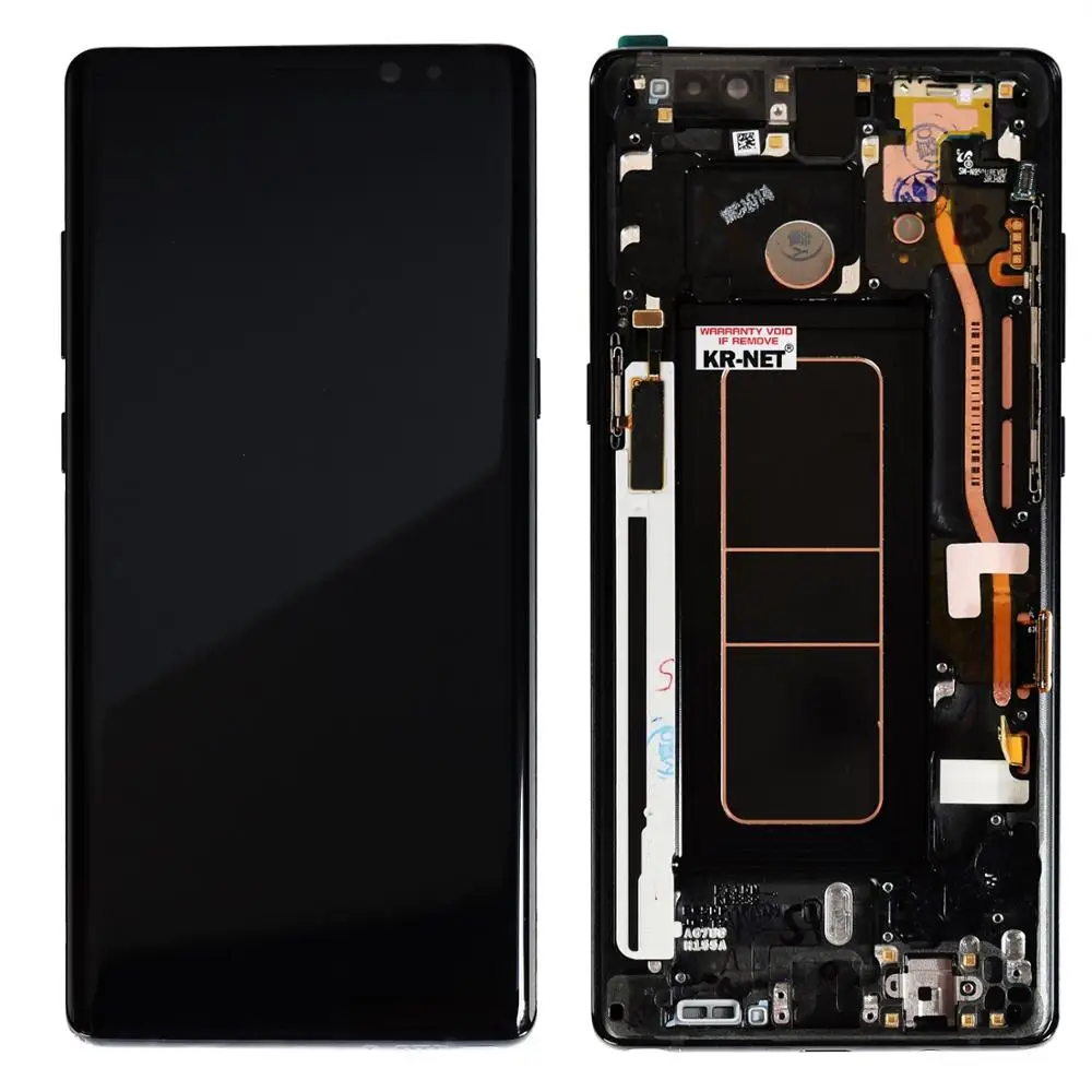 

Original AMOLED LCD For SAMSUNG Galaxy NOTE 8 LCD N950 with Frame Touch Screen Replacement Parts Dead Pixels or Burn Shadow