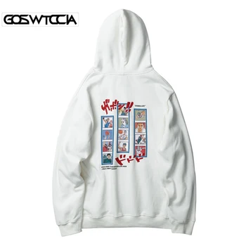 

GOSWTCCIA Anime SlamDunk Print Hoodies Sweatshirts 2019 Men Harajuku Hip Hop Casual Pullover Hooded Streetwear Fashion Male Tops