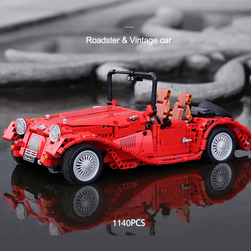 1141 шт. MOC Technic the Jalopy красный автомобиль-трансформер строительные блоки легонесса развивающий игрушечный автомобиль для детей мальчик подарок
