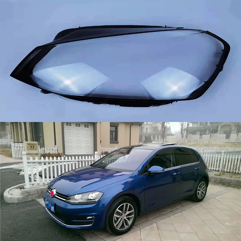 Automotive headlight cover for 2014 2015 2016 2017 2018 Volkswagen Golf 7 Transparent PC material Headlamp housing | Автомобили и