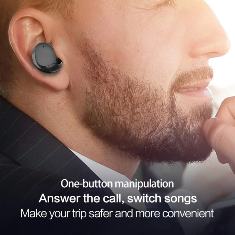 HAMTOD V16 TWS Bluetooth наушники 5,0 Спорт Беспроводная bluetooth-гарнитура Поддержка HD вызова и Siri и зарядный ящик для iPhone/Xiaomi
