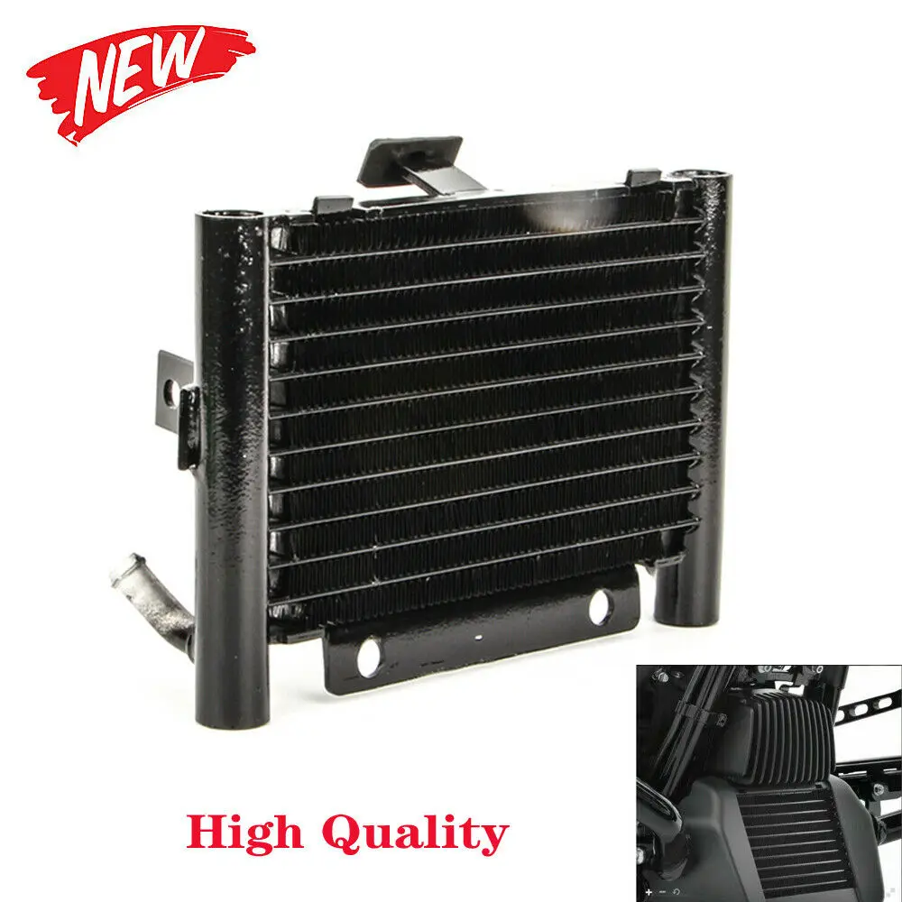 Adattatore Radiatore Olio Moto Dispositivo Di Raffreddamento Radiatore Serbatoio Acqua Per Harley Road King Flhr 2017-18 Glide Fltrx