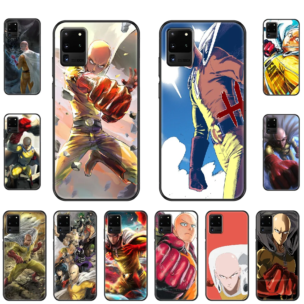 Anima ONE PUNCH MAN чехол для телефона Samsung Galaxy S 3 4 5 6 7 8 9 10 E Plus Lite Edge черный Модный
