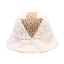 Hip Hop Appa Bucket Hat Lamb Wool Gorros Fur Fishing Appa Bucket Hat Plaid Panama Winter Warm Hat Cap for Women