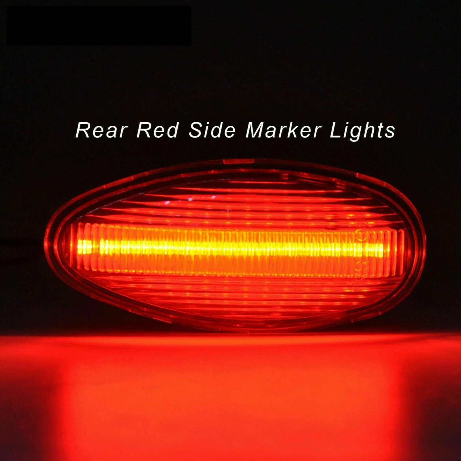 4 шт. прозрачные линзы янтарные лампы и красный светодиодный боковое крыло габаритные огни Набор для Chevy Silverado GMC Sierra 2001