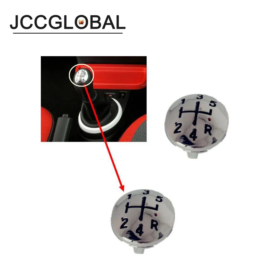 

For Renault Clio Megane Scenic Twingo Chrome Handball Cap 5 Speed Gear Shift Knob Cap Cover