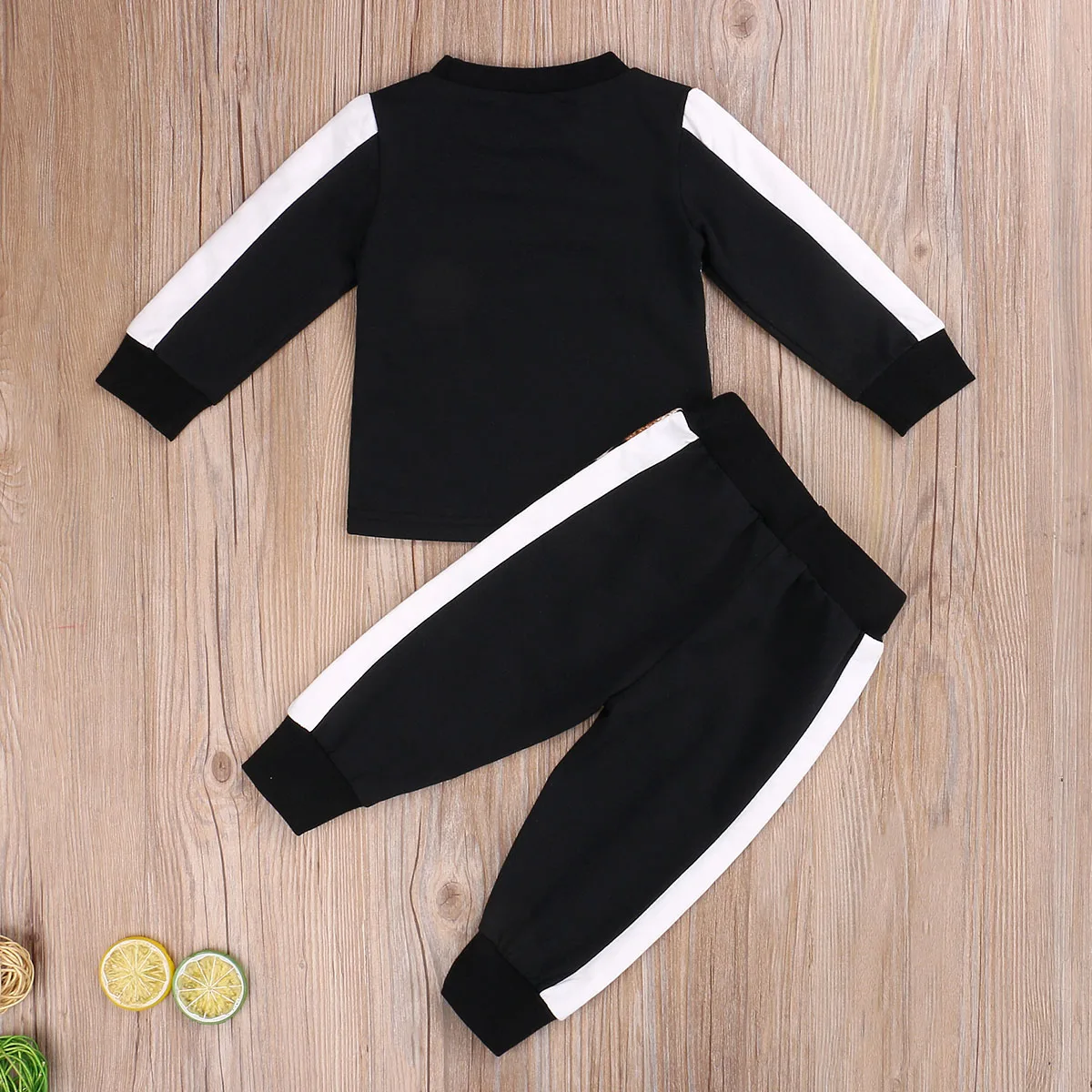 1-7Y Kids Girls Clothing Set Leopard Tracksuits Long Sleeve Hoodies Sweatshirts + Pants