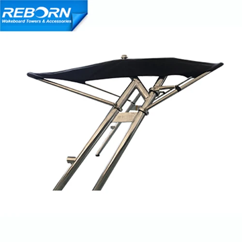 Reborn Pro3 Складная лодка Wakeboard Tower Bimini Top Черный навес 1900 в| |