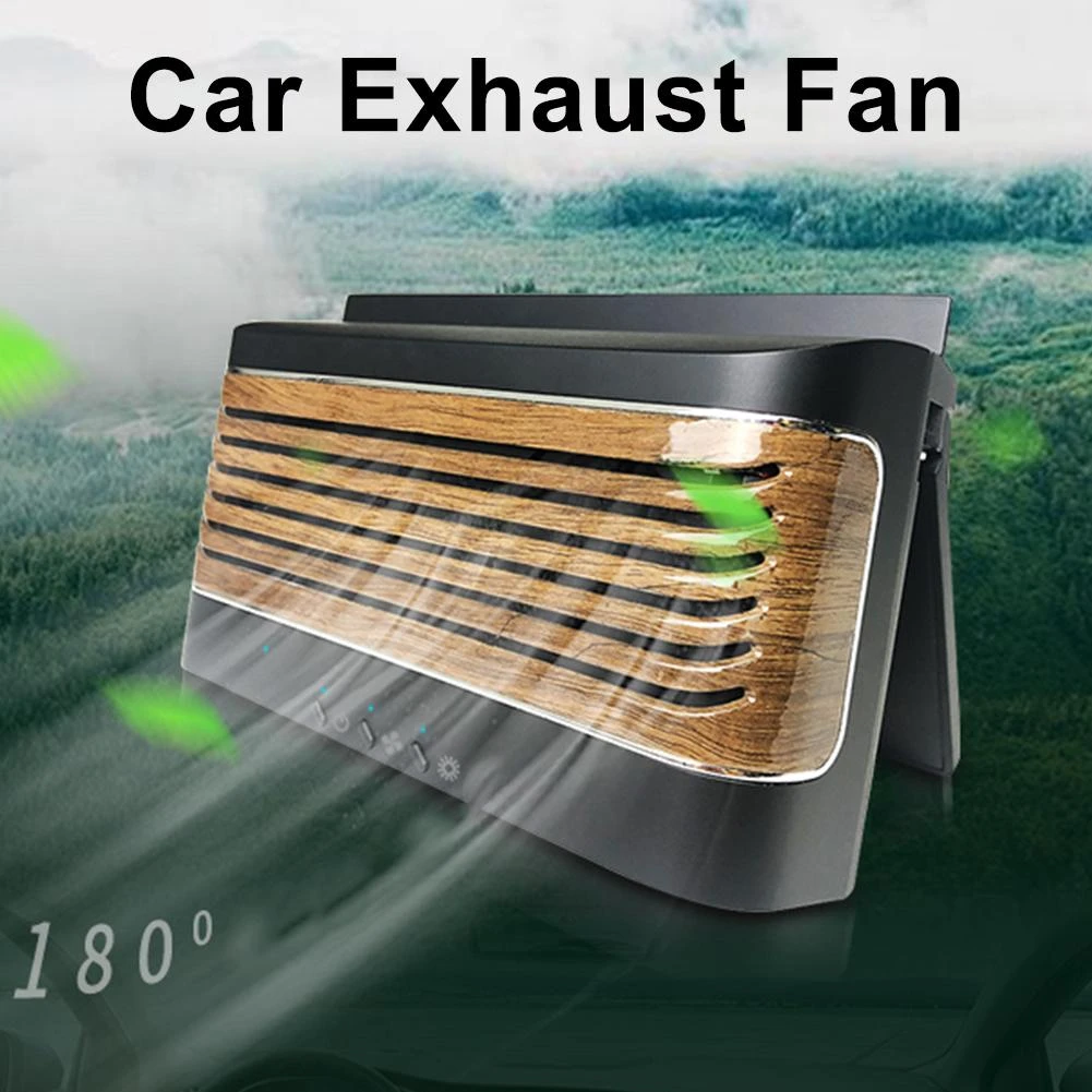 5w Solar Powered Car Auto Cooler Ventilation Fan Automobile Air Vent