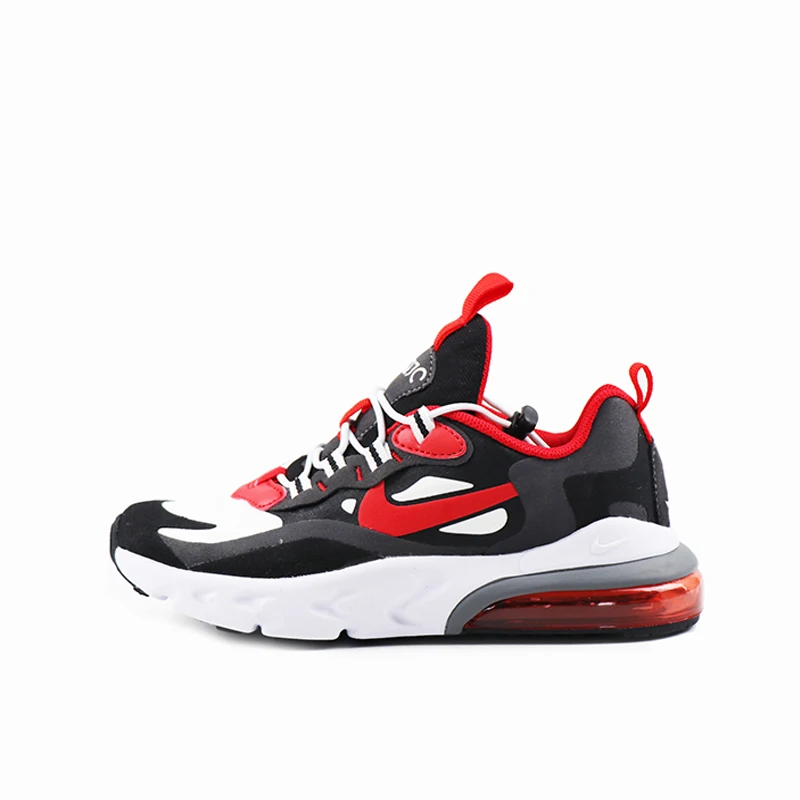 Оригинальные детские кроссовки для бега от NIKE AIR MAX 270 REACT, удобные спортивные уличные сетчатые детские кроссовки, BQ0102-002